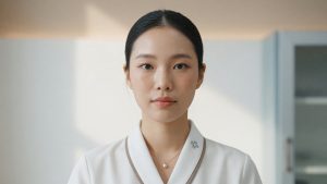 ผู้หญิงใบหน้าเรียวรูปตัววี (วีไลน์) หลังตัดกรามเหลาคางสไตล์เกาหลี
